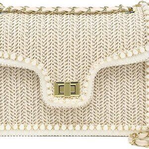 Chic Lightweight Straw Crossbody Bag for Women - Ideal Vacation Accessory